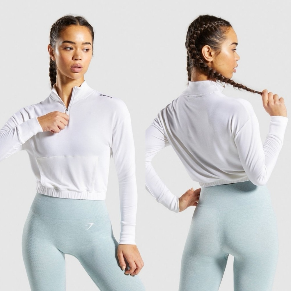 Gymshark • Pippa Training Pullover Zip Crop Top